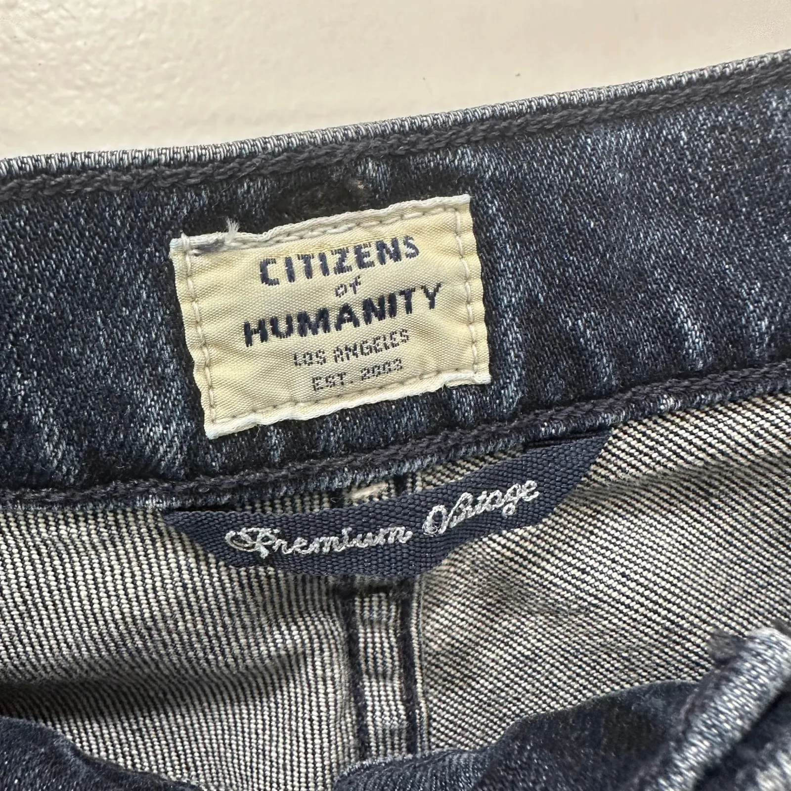 Citizens of Humanity Womens Jeans Flare Split Hem Dark Wash‎ 29 1822-1147 Cotton - Image 2