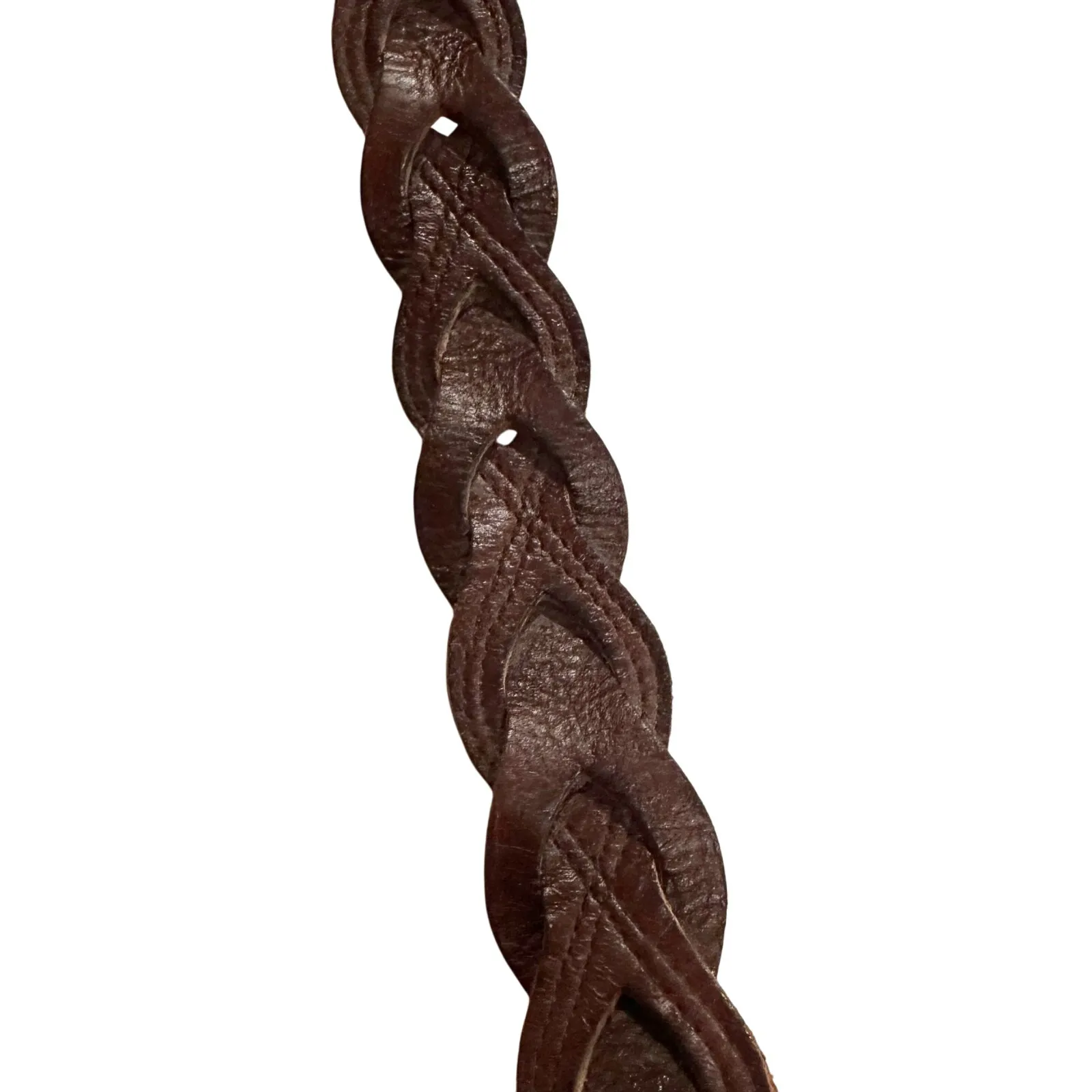 Talbots Women’s Braided Genuine Leather Brown Belt Size 3X - Image 11