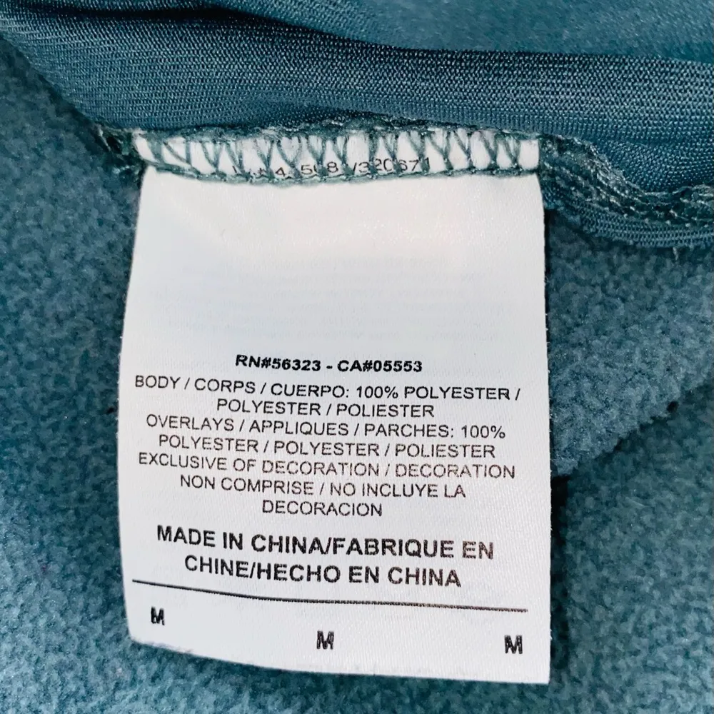 NIKE Zip Up Fleece Jacket sz M - Image 8