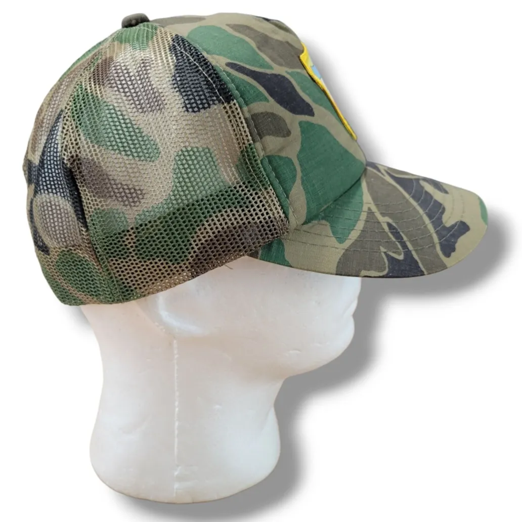 Vintage Hat Vintage AMP Nimrods 25th Anniversary Hat Strapback Trucker Hat Camo Adult Unisex Hat - Image 5