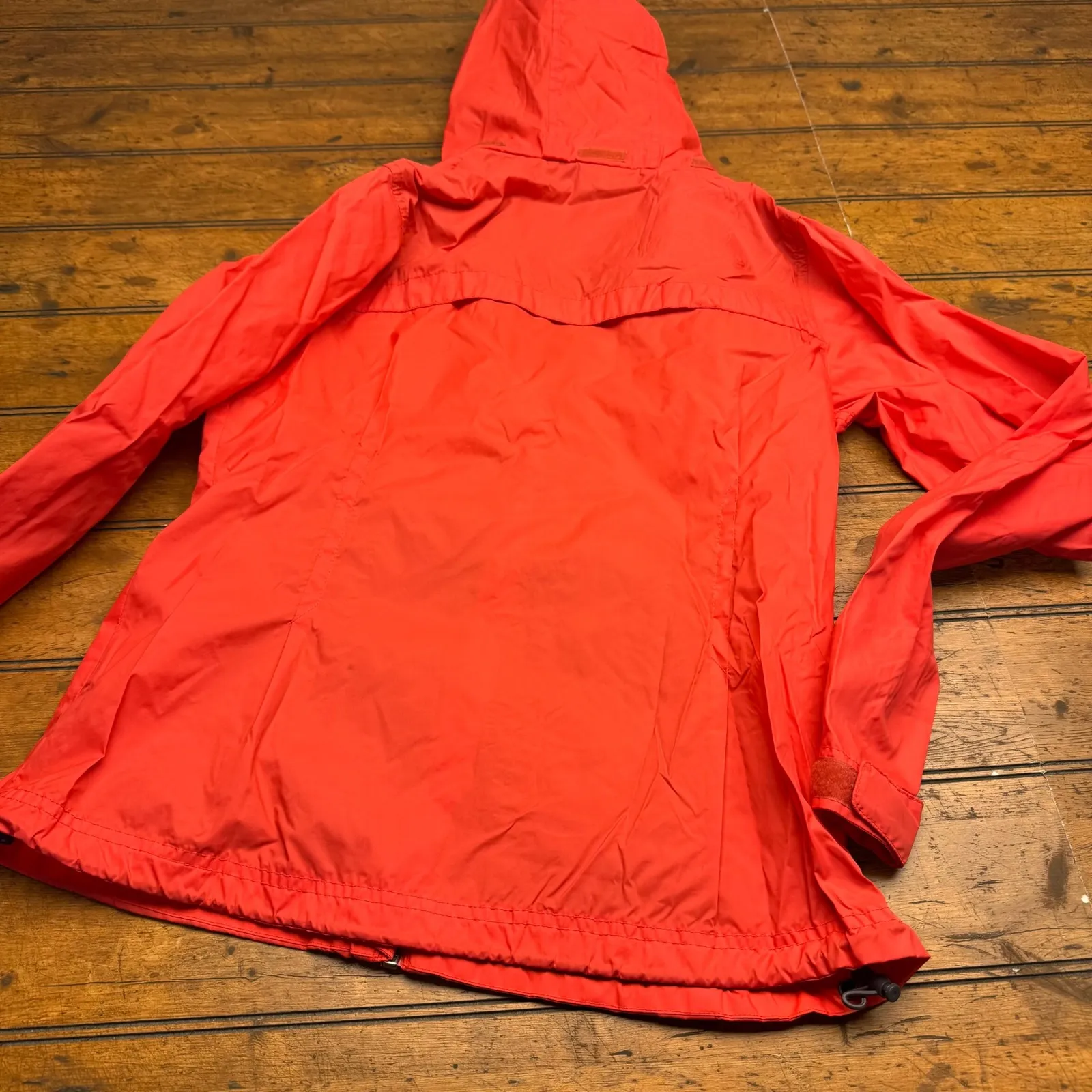 Columbia Sportswear Orange Hooded Lightweight Zip Up Jacket Womens Size S‎ - Image 4