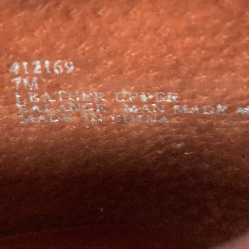 AJ Valenci Women's Brown Leather Chunky Heel Slip - Image 4