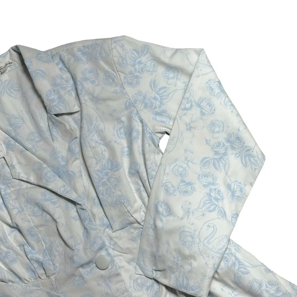 For Love & Lemons Blue / White Chantal Blazer Mini Dress Women’s US M - Image 4