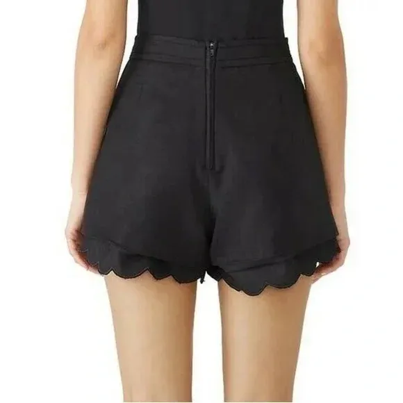 C/MEO Collective Duplicate Shorts size L Scalloped Pockets High Rise Back Zip - Image 2