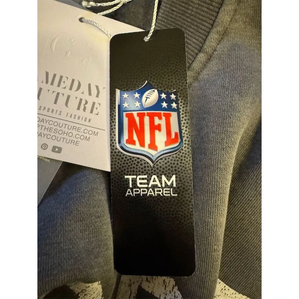 Detroit Lions Unisex XL Gray Crewneck Sweatshirt - Image 4