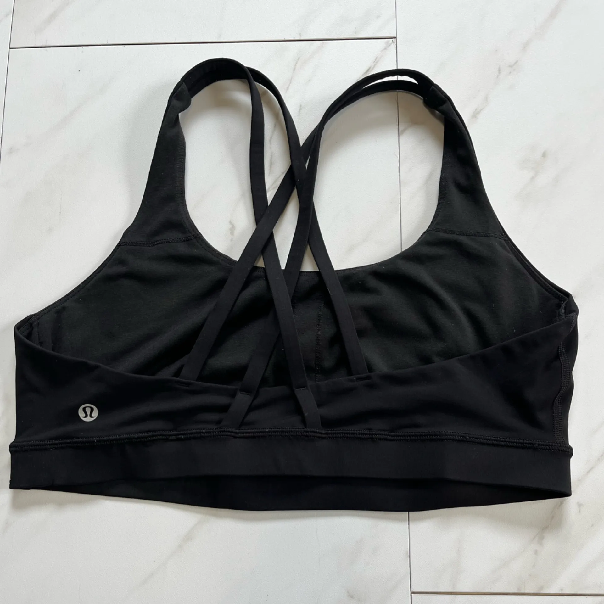 Lululemon Medium Support Black Energy Bra size 12 - Image 4