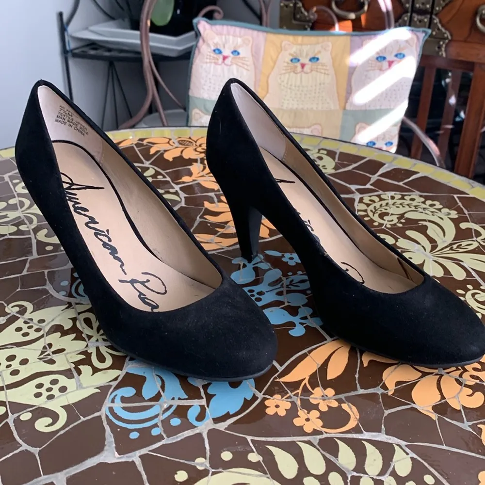 AMERICA RAG PUMP HEEL Sz: 7.5 M - Image 2