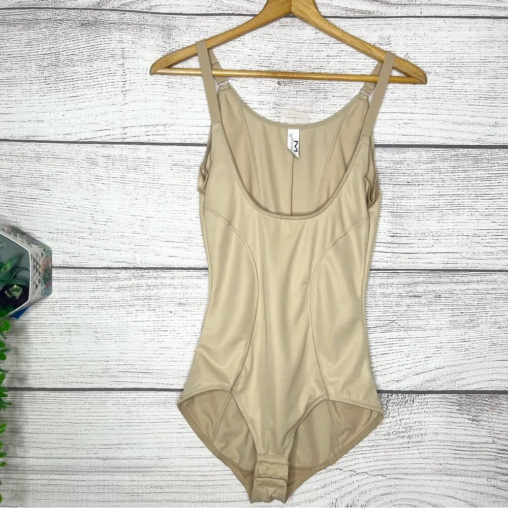 Maidenform Nude Open Bust Body Shaper Bodysuit Size Large - Image 3