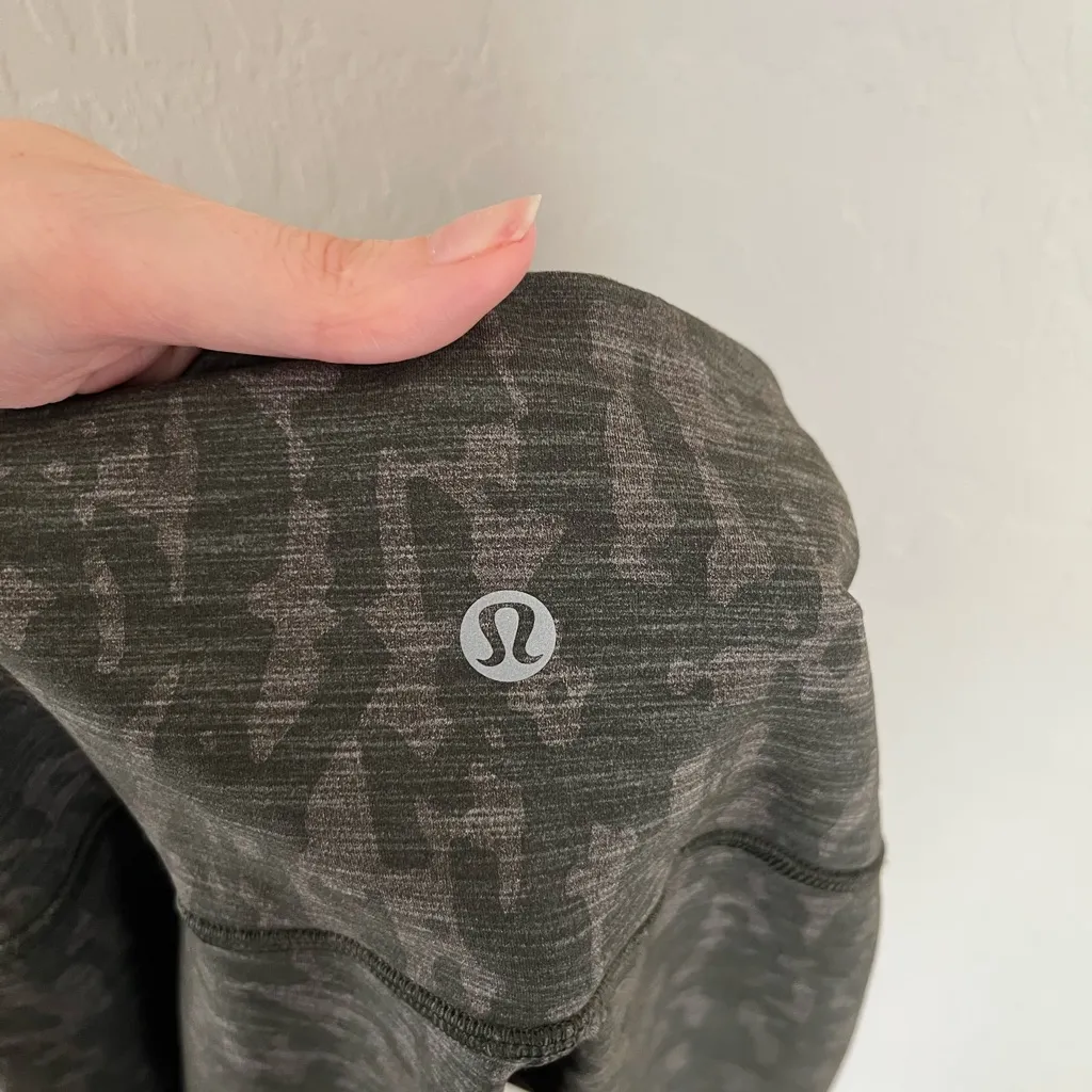 Lululemon  Wunder Train High Rise Tights Leggings Heathered Bronze Green Olive - Image 5