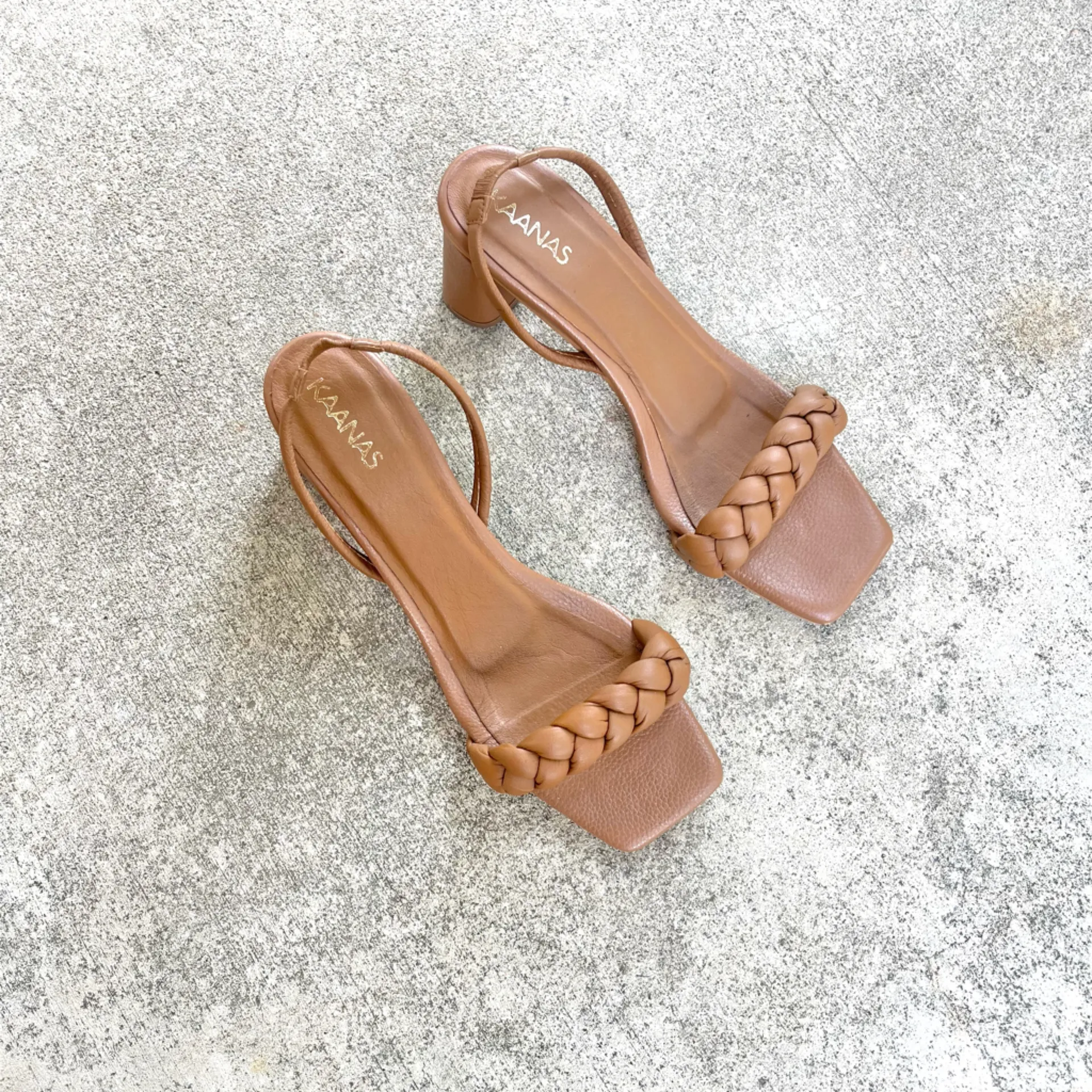 Kaanas  Revolve Mistico Sandal Heel in Cafe Brown Size 9 - Image 9
