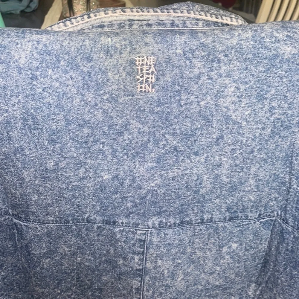 One Teaspoon Nixie Purple Rain Free People oversized shirt dress- flaw - Image 6