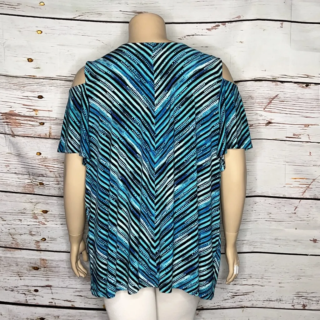 Catherines NWT Size 2X 22/24W Blue Stripe - Image 4