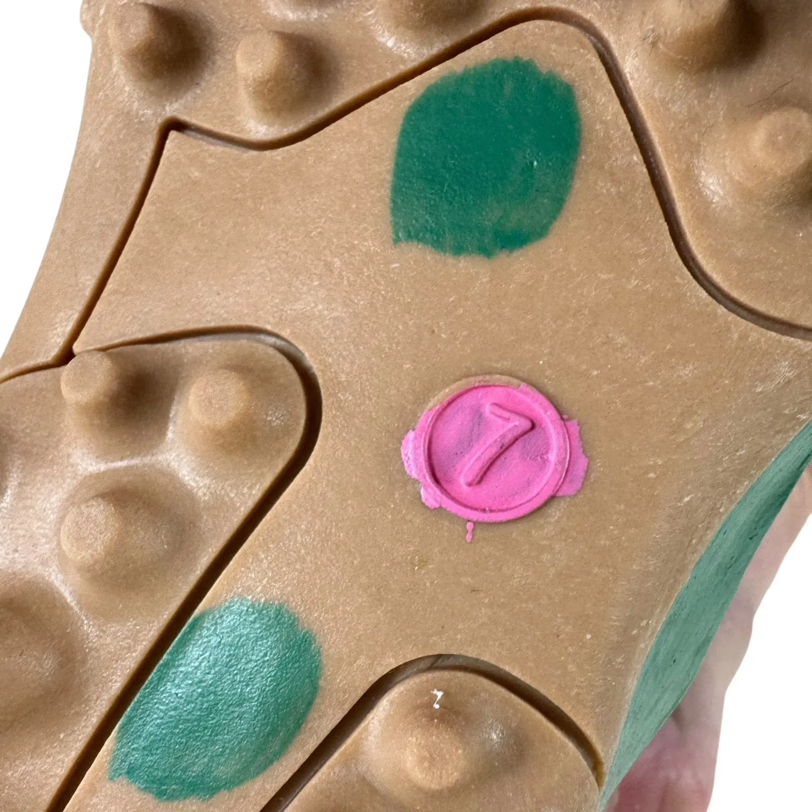 Taxi Colorful Mesh Rhinestone Bling Glitzy Streetwear Lace Up Sneakers Size 7 Green - Image 8