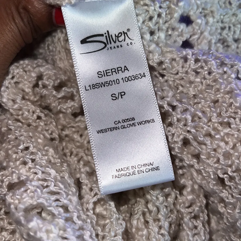 Silver Jeans🦎Sierra - Poncho Sweater With Fringe🌵 - Image 7