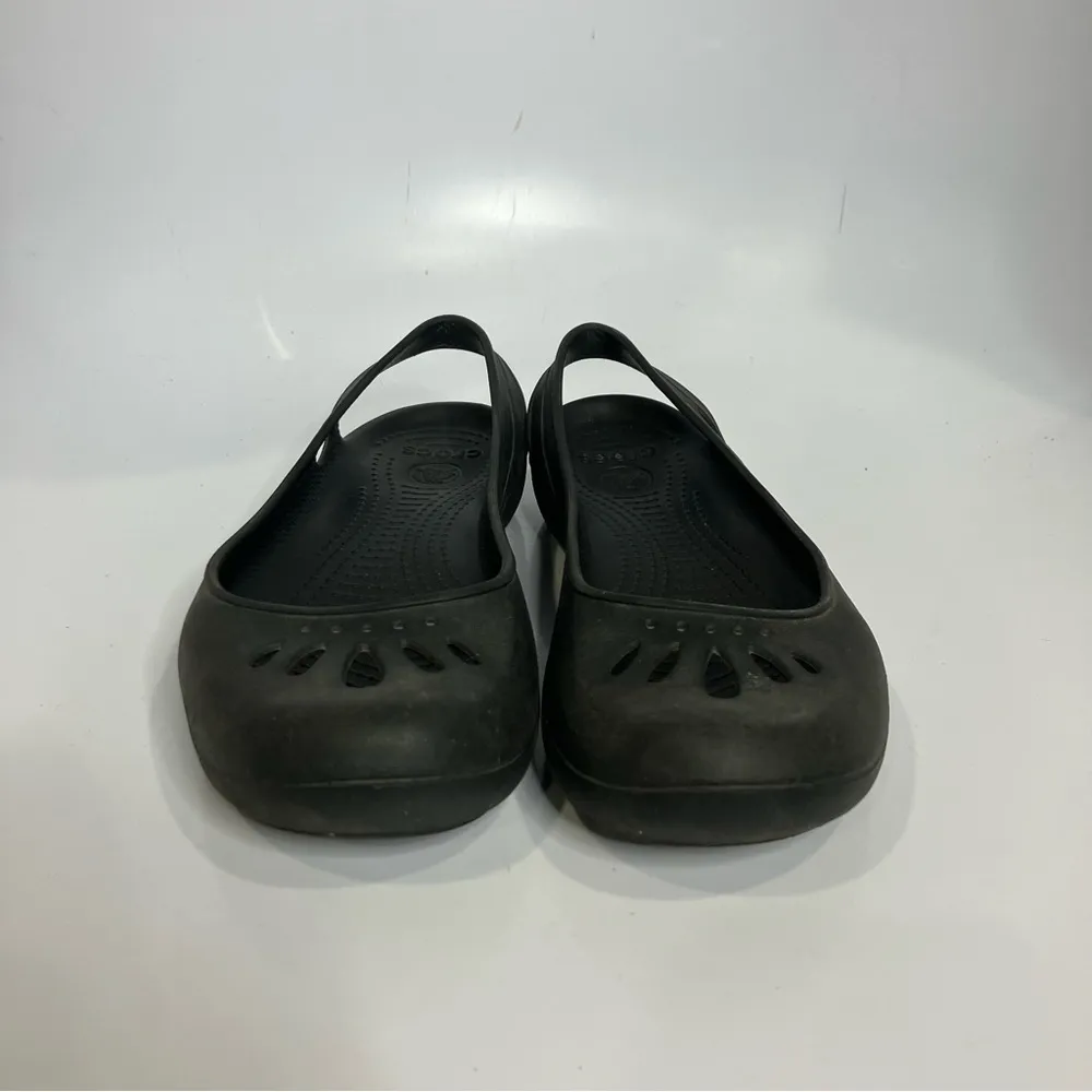 Black Crocs sling back shoes size‎ 7 - Image 2