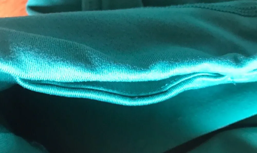 North Face Flash Dry Green Yoga Cropped Leggings Waist Pocket Women's Size Large - Image 8