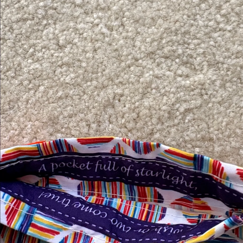 Brighton Drawstring Bag Heart Pattern Rainbow Small 4.5 x 6 - Image 6