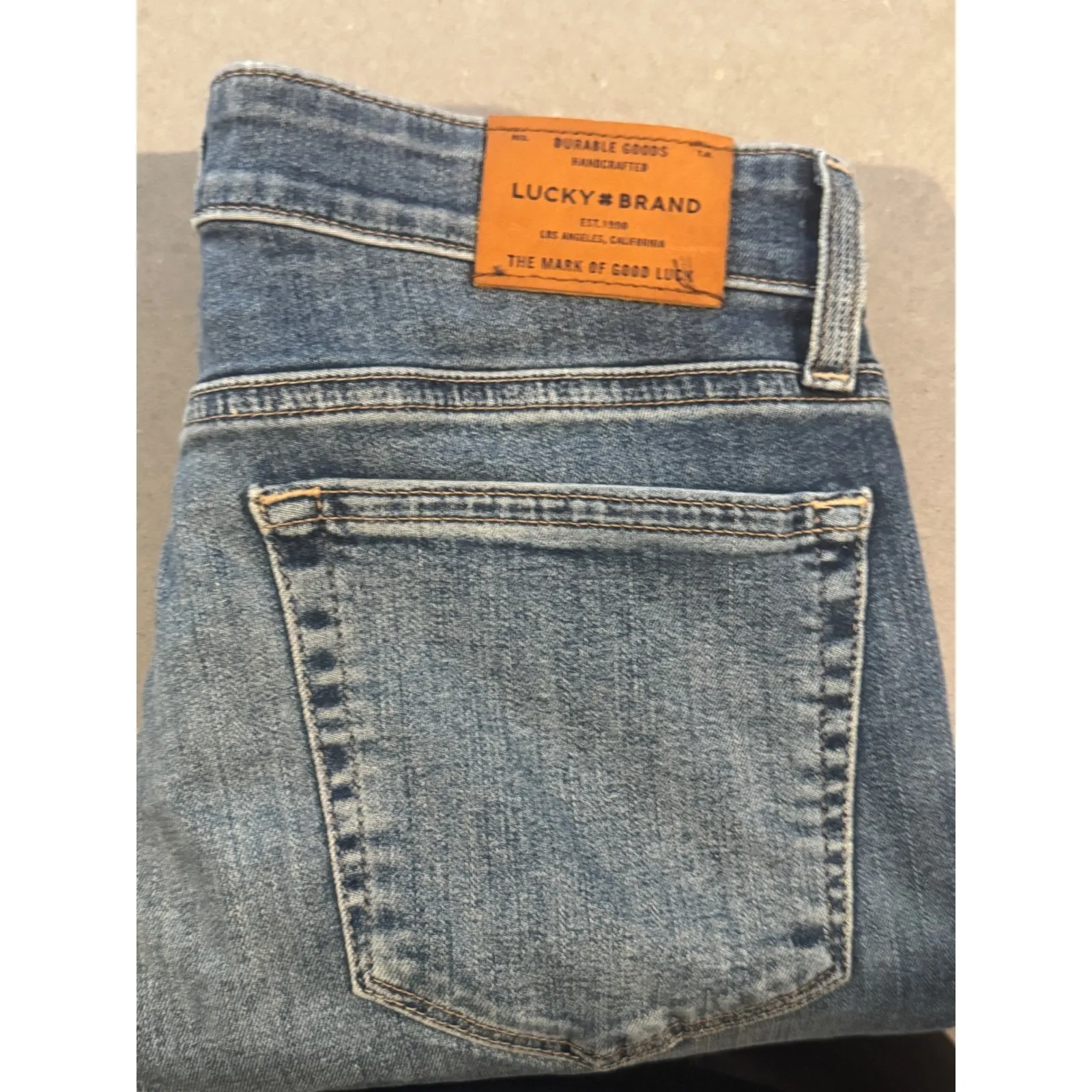 Lucky Brand Womens Jeans Size 6 28 High Rise Skinny Frayed Hem Blue Denim - Image 7