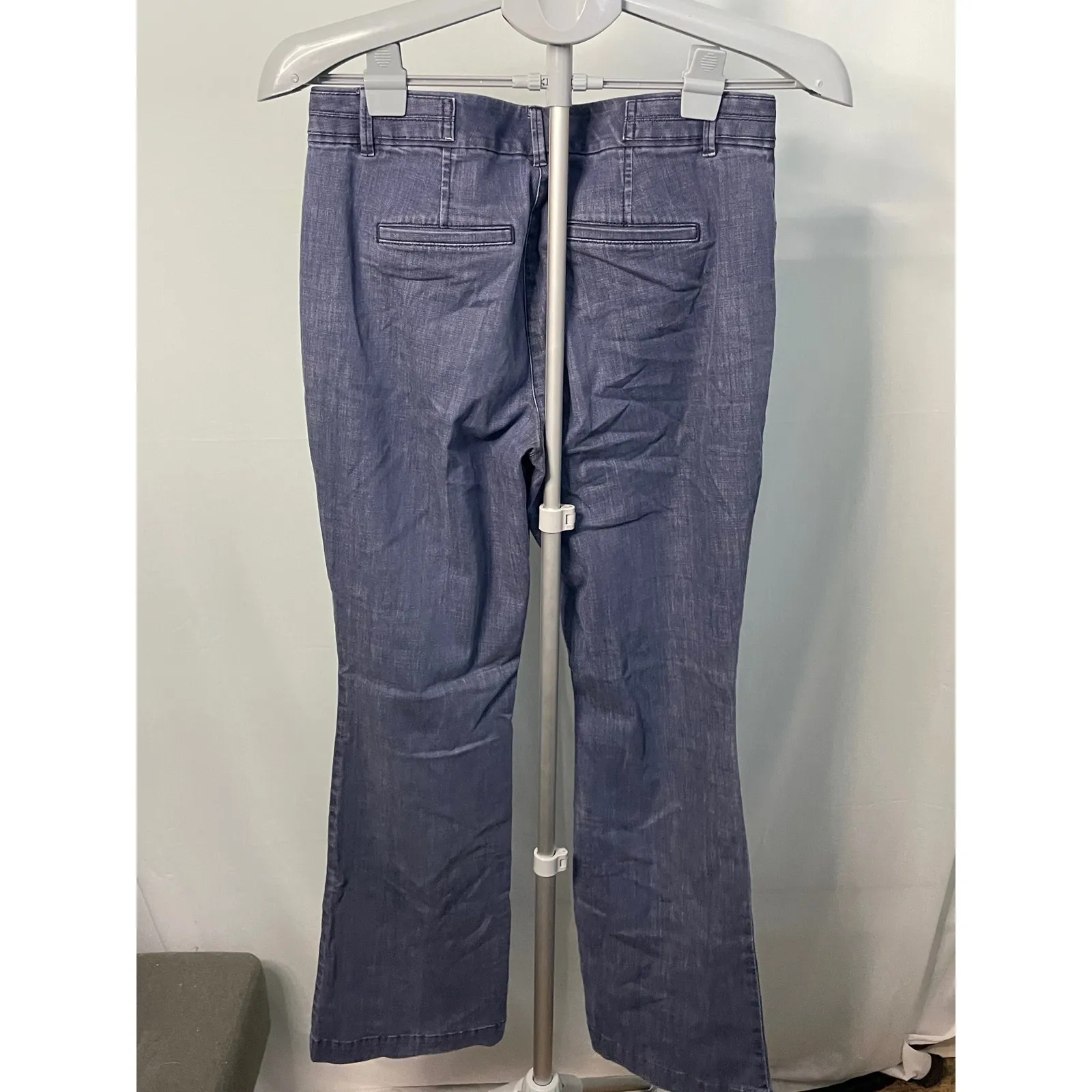 White House Black Market The Trousers Mid Rise Denim‎ Pants Size 6 - Image 8