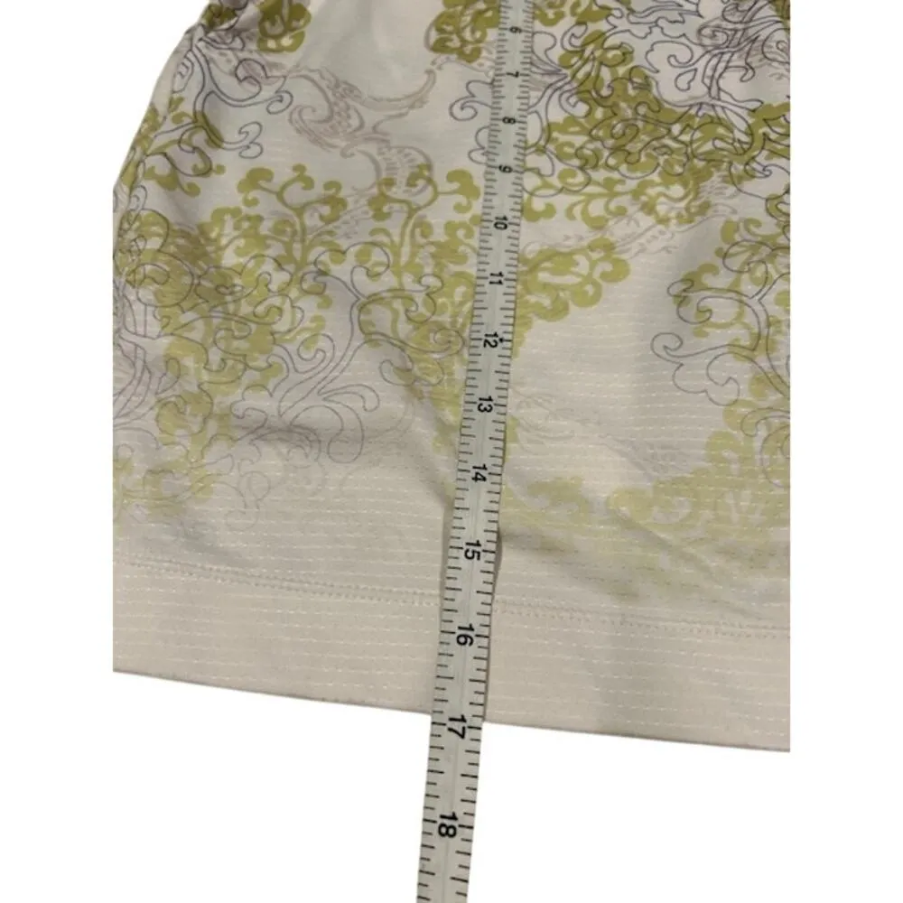 NIKE COOL Cream Green Sport Golf Skirt shorts Liner Women's LARGE - Image 3