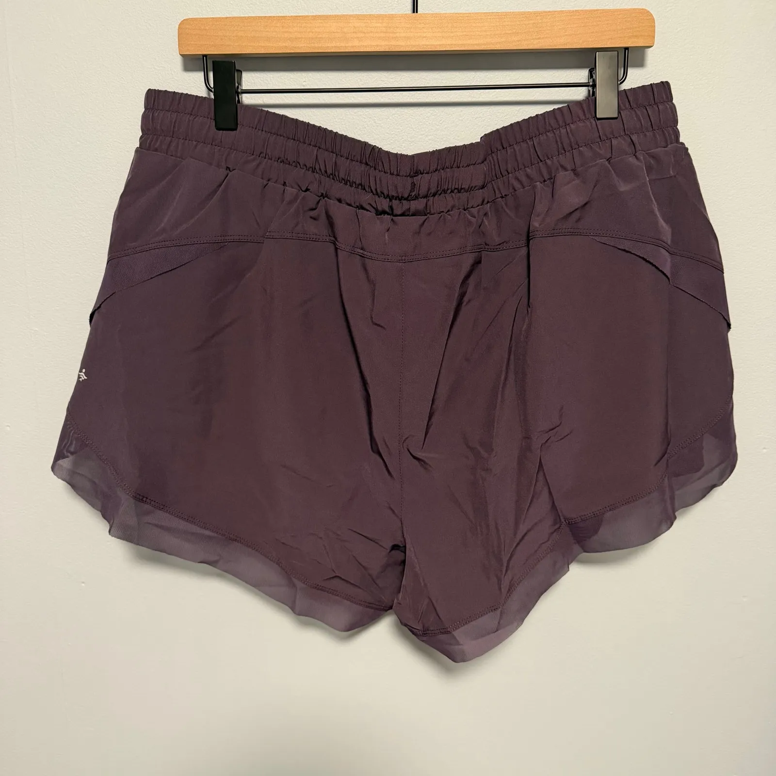 Halara Mid Rise Drawstring Contrast Mesh 2-in-1 Flowy Running Shorts 3" sz XL - Image 9