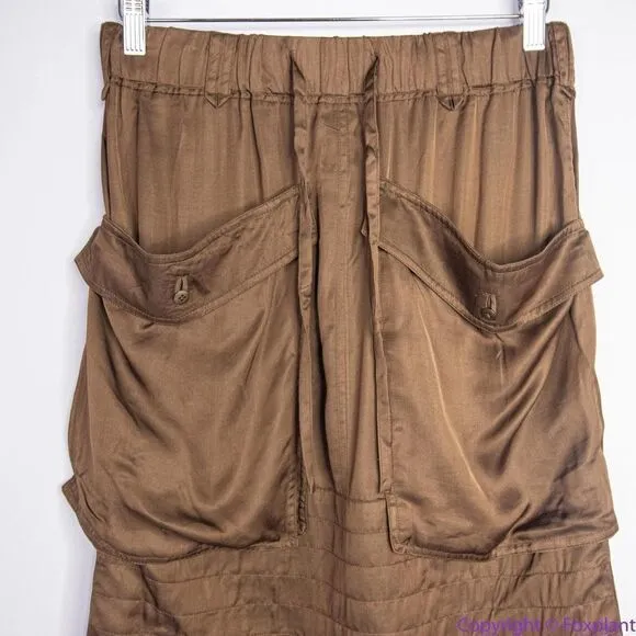 New Nicholas K x Free People Camel Brown Utility‎ Field Skirt, XS - Image 3