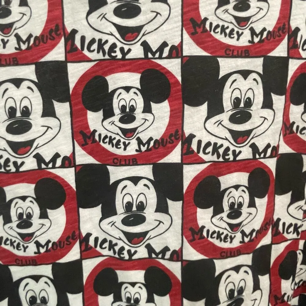 Disney Parks Mickey Mouse Club Repeated Print Shirt Size 2X Tee Short Sleeve - Image 3