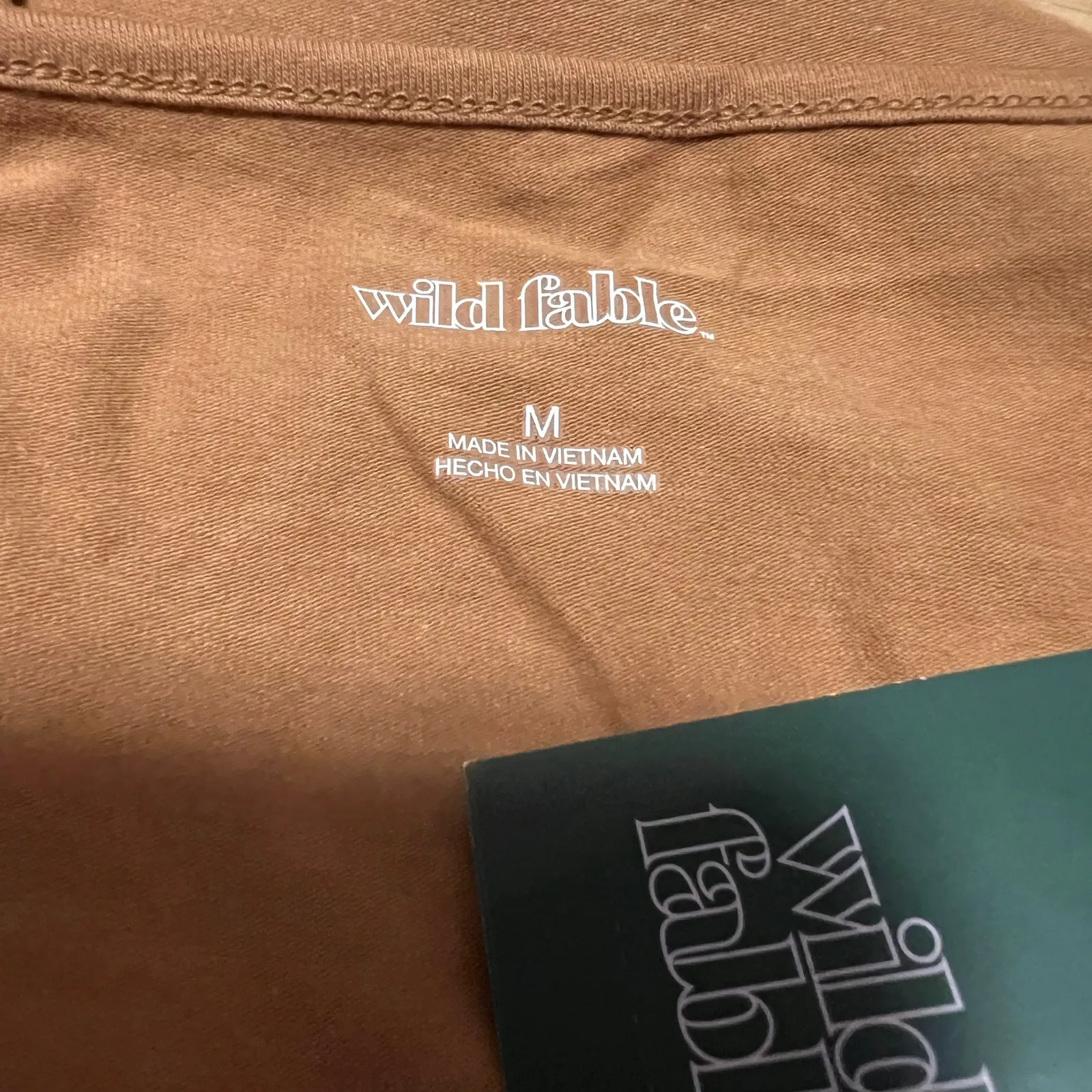 Wild Fable  Women's Brown Bustier Cropped Tank Top - Size Medium - NWT - Image 2