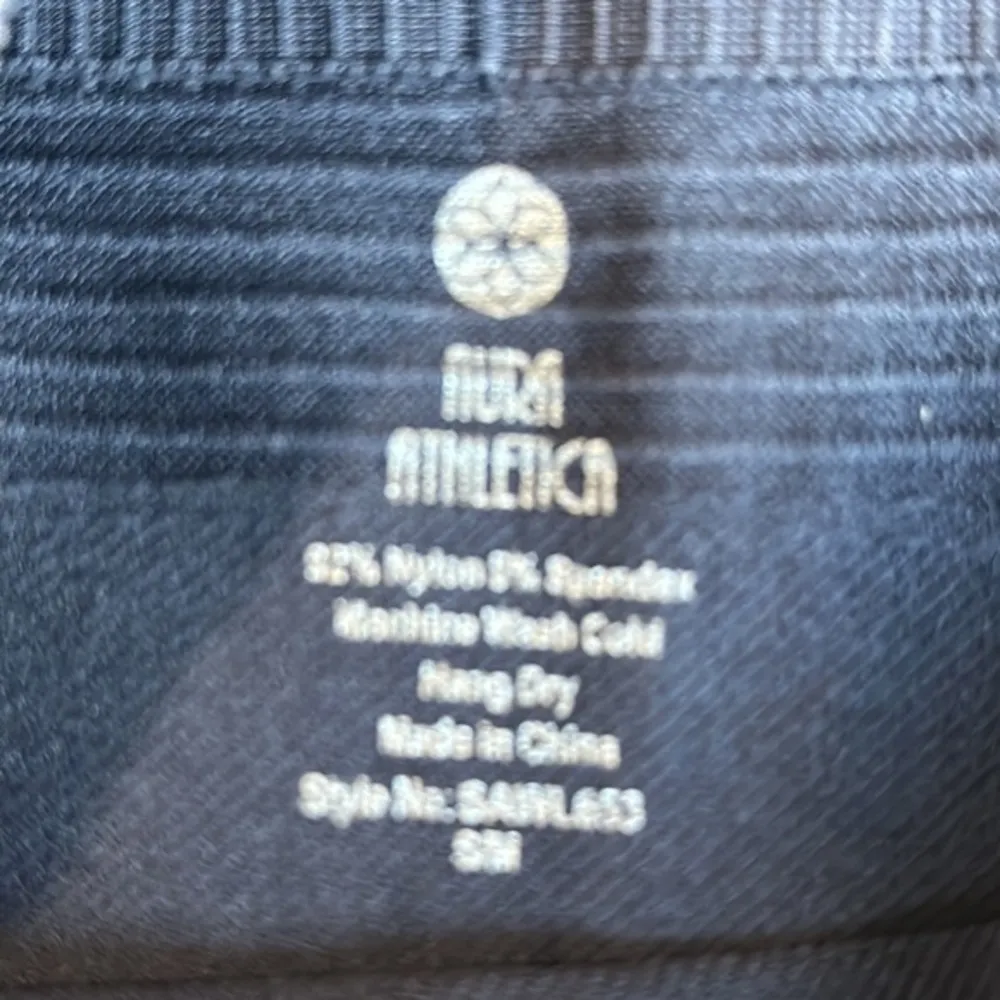 Aura Athletic Active Seamless Blue Gray Leggings Size S/M EUC #4235 - Image 4