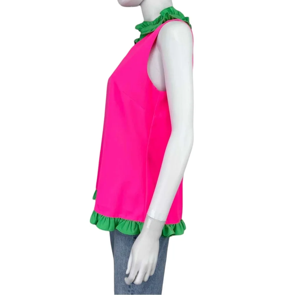 Sail To Sable  NWT Neon Pink Blouse Size S - Image 2