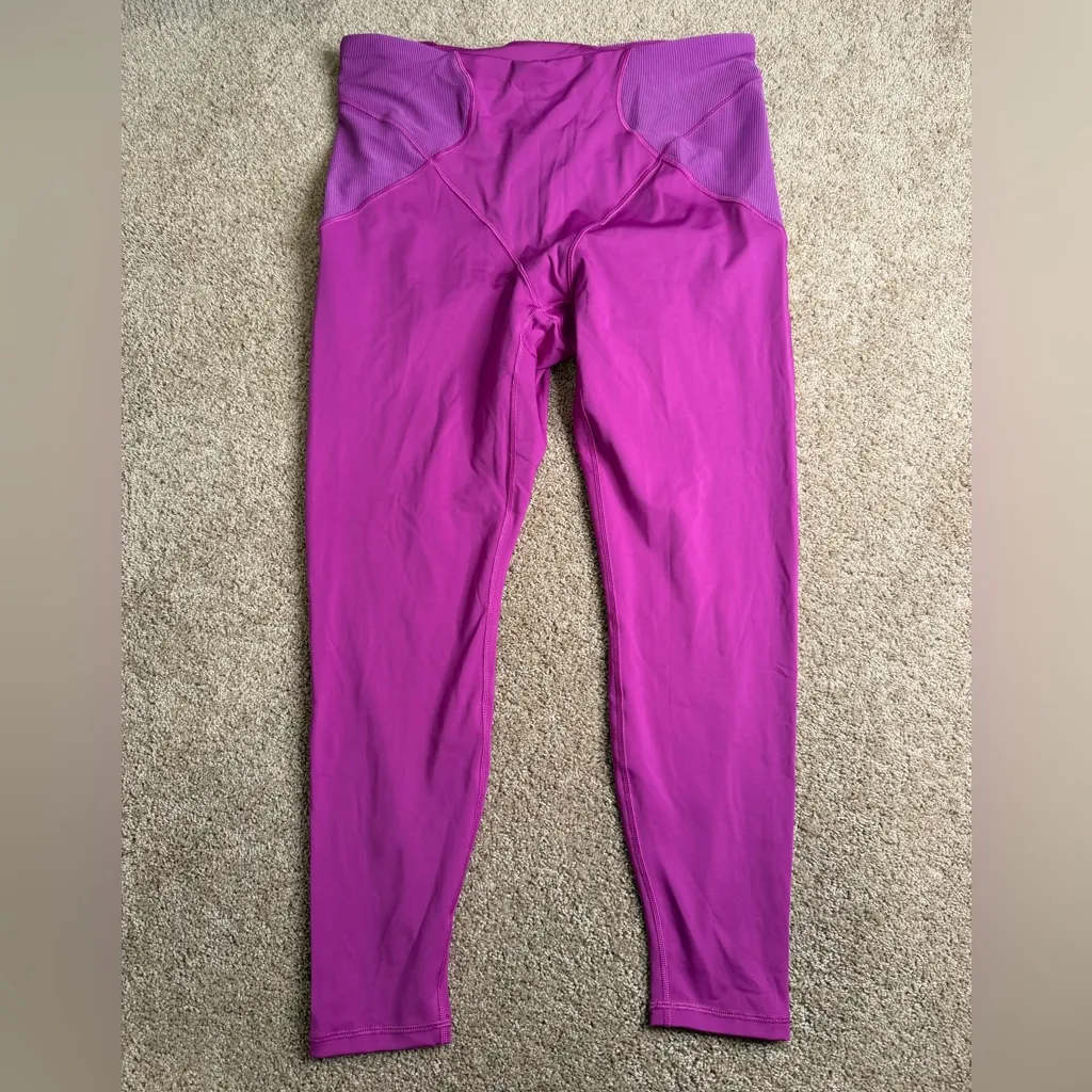Savage X Fenty Curve Alert High Waist Rib Leggings NWT Purple Hunny Size 3X - Image 2