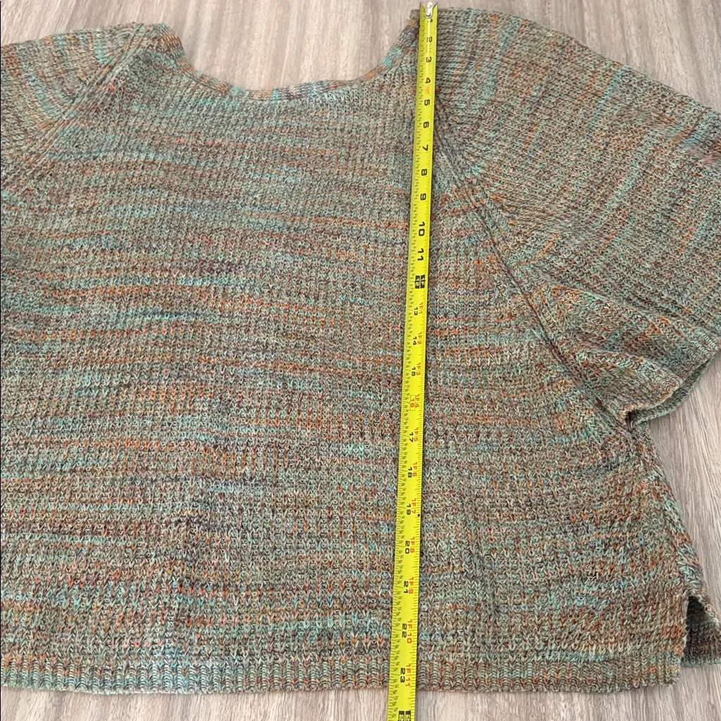 A by Anthropologie Drop Shoulder Short Sleeve Knit Sweater Women’s Size Large - Image 9