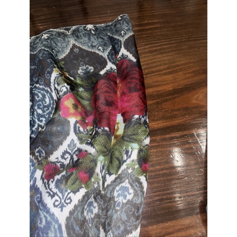 Hemant & Nandita Anthropologie XS Silk Skirt W/Embellished Cotton Bodice - Image 7