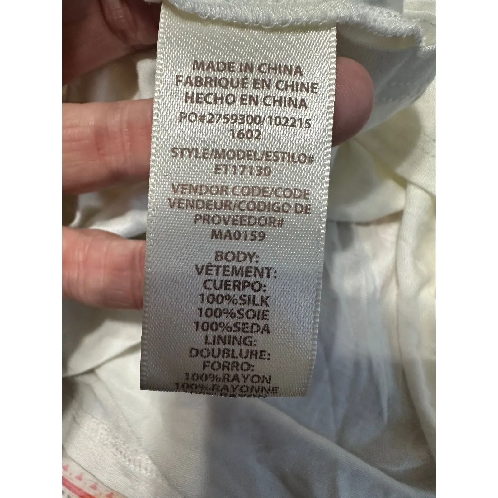 Ella Moss Women's Silk Paisley Print V-Neck Cami Tank Top Size L‎ - Image 8