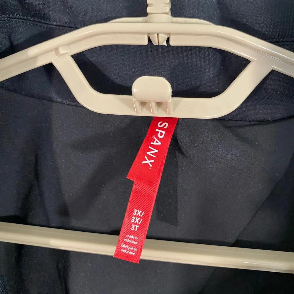 SPANX Women Black The Perfect Asymmetrical Tailored Ponte Blazer Size 3X NWT - Image 4