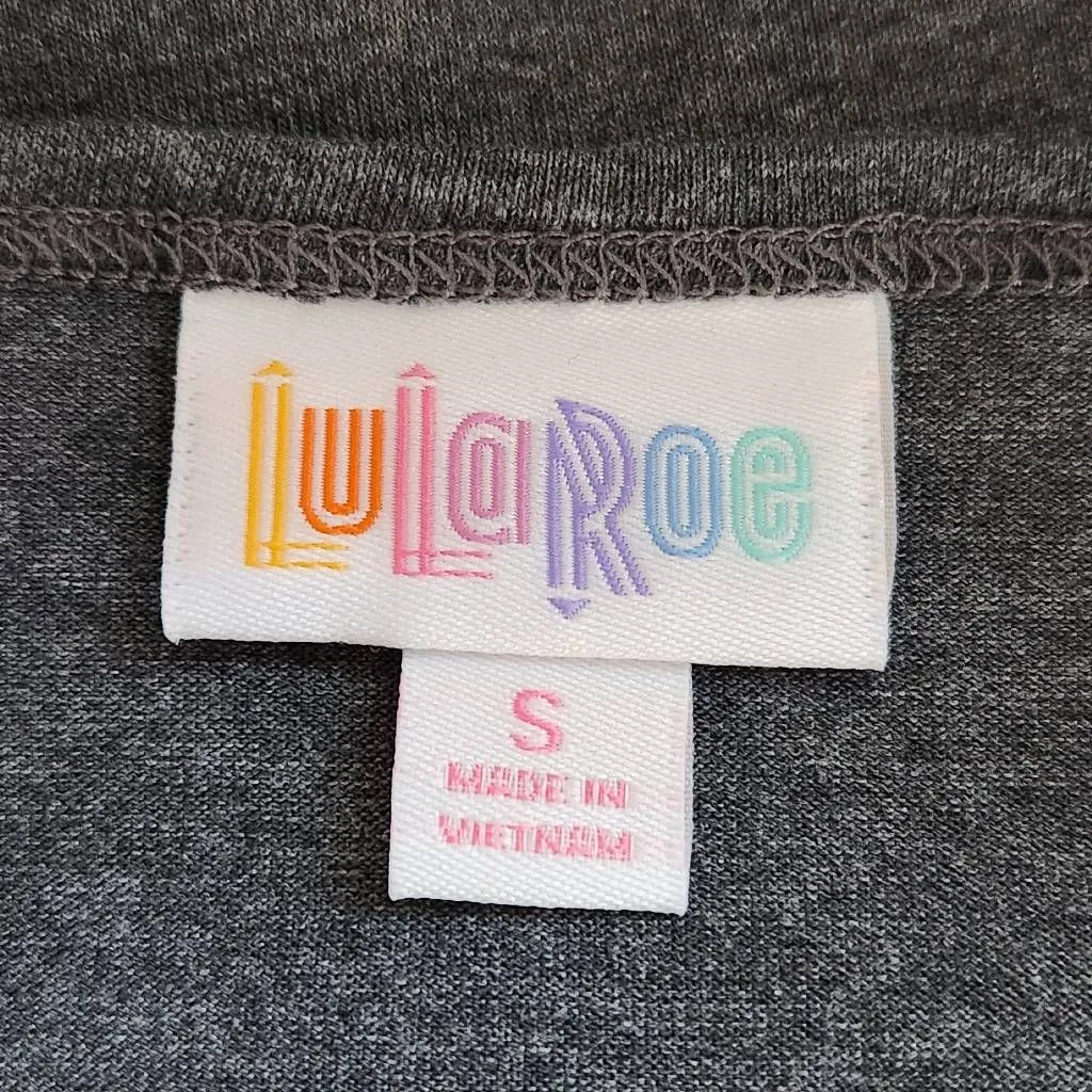 LuLaRoe Gray Tunic T-Shirt Size Small Lularoe Oversized Gray Tunic Tee - Image 6