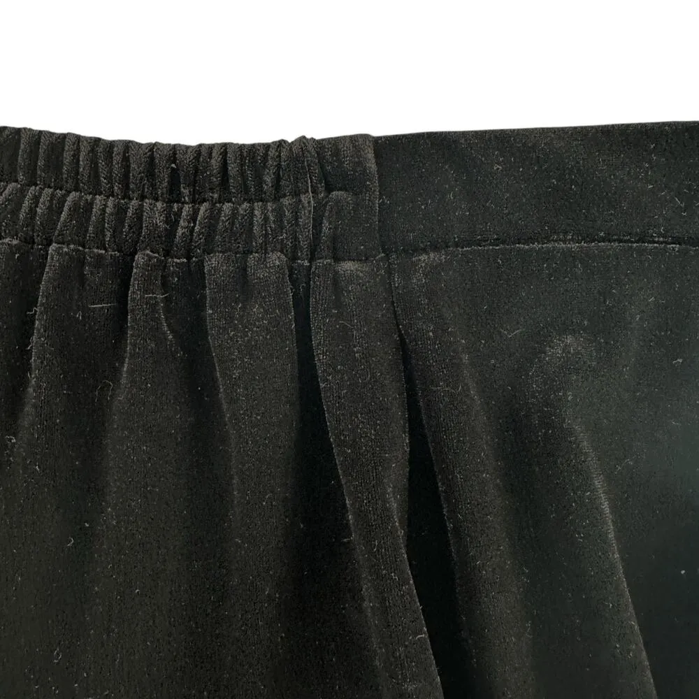 R&K Evening Vintage Y2K Black Velvet Midi Skirt 10 Petite Gothic Going Out Size 10P - Image 5