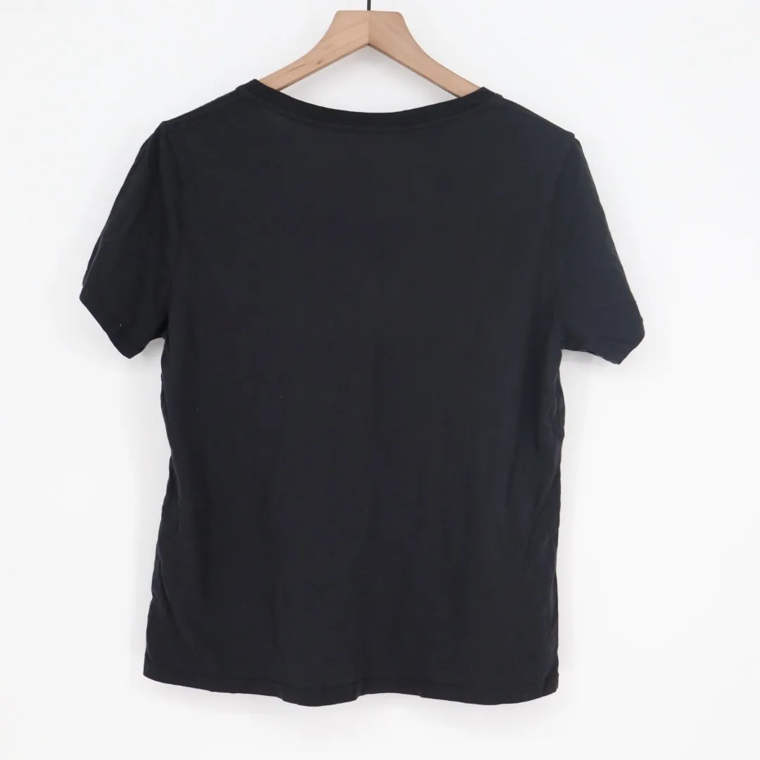 American Giant Womens Black V Neck T Shirt Made in USA Size L Size L - Image 5