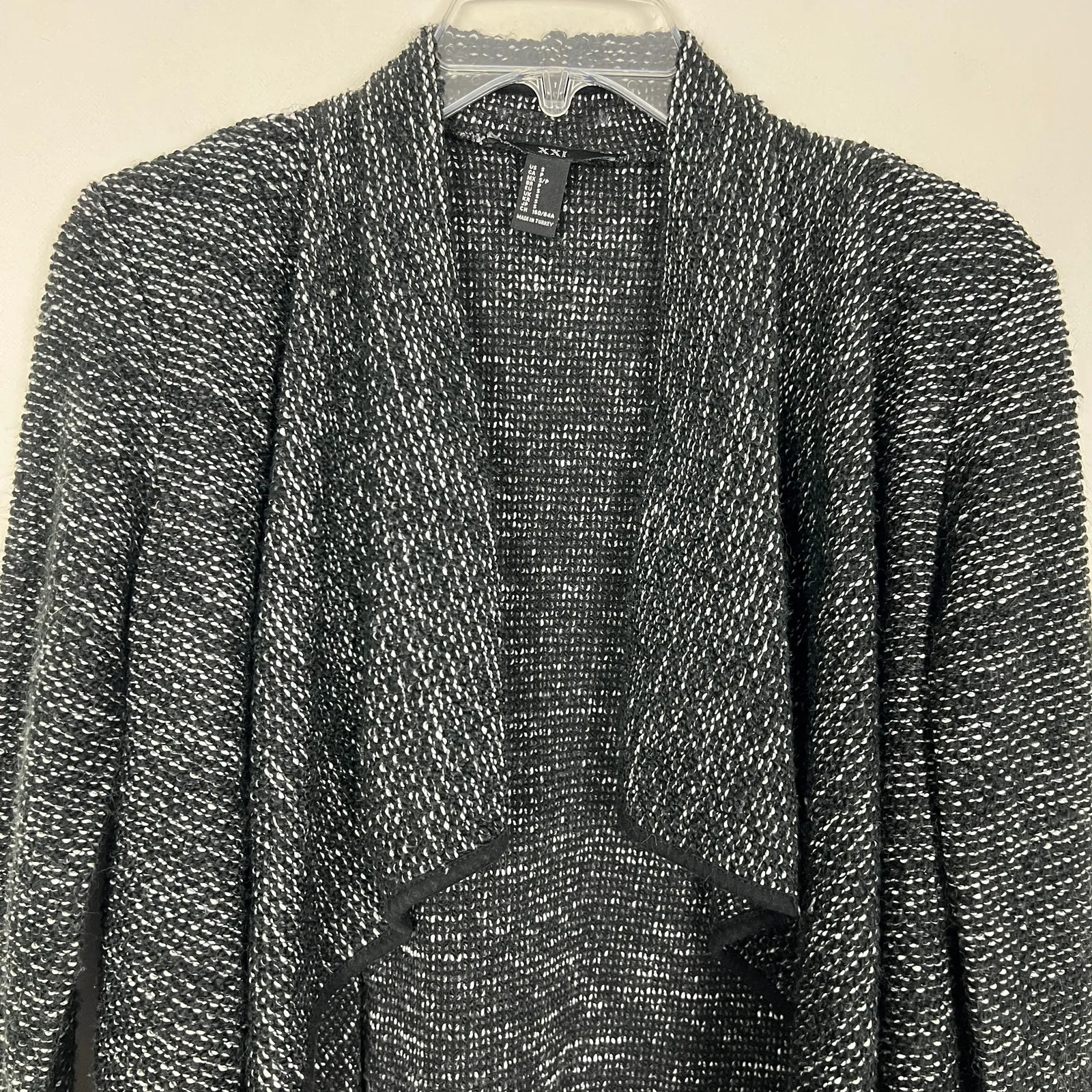 XXI Open Front Marled Waterfall Cardigan Size Small - Image 3