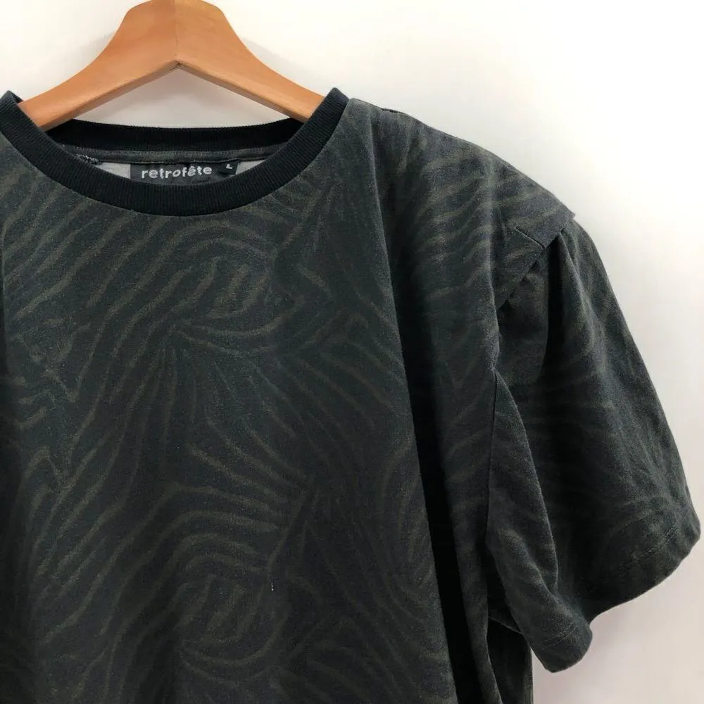 ‎retrofete Zebra Print Tee in Black L - Image 4