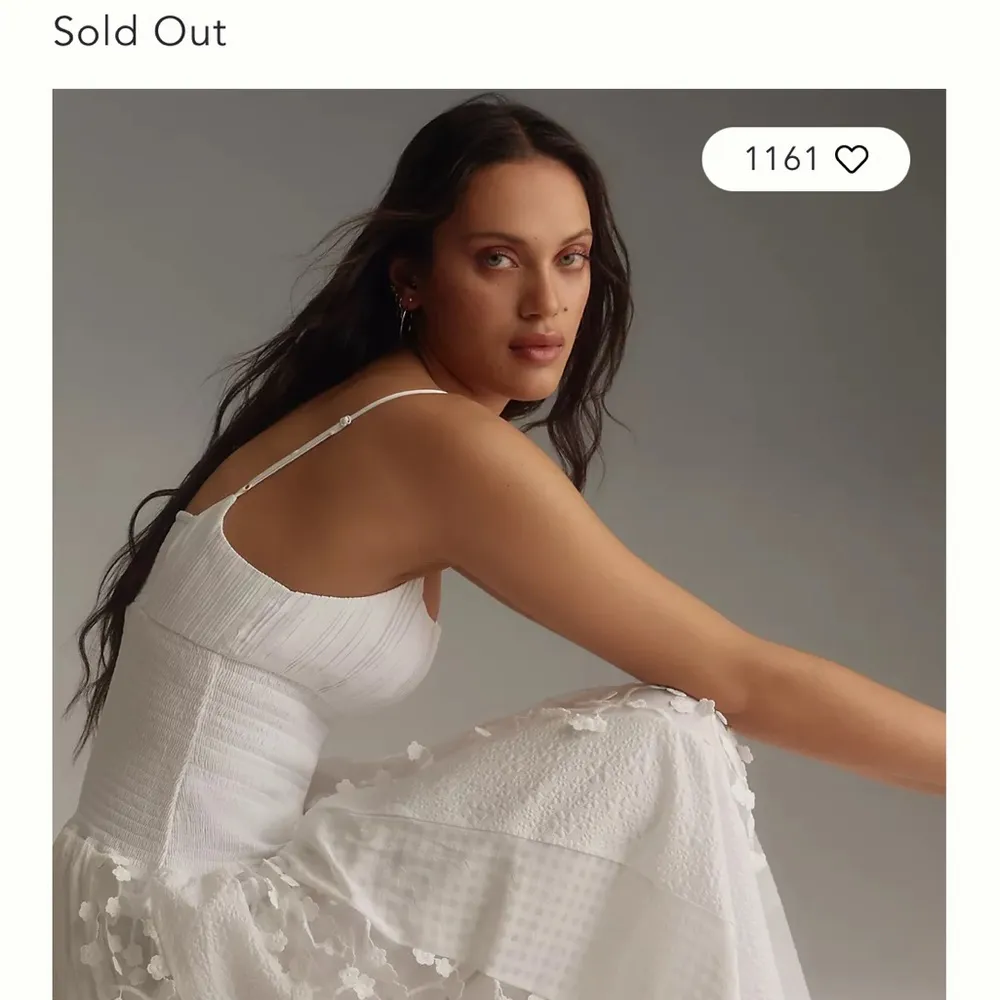 NWT Anthropologie Maeve Sleeveless Embellished Smocked Midi Dress - Image 7