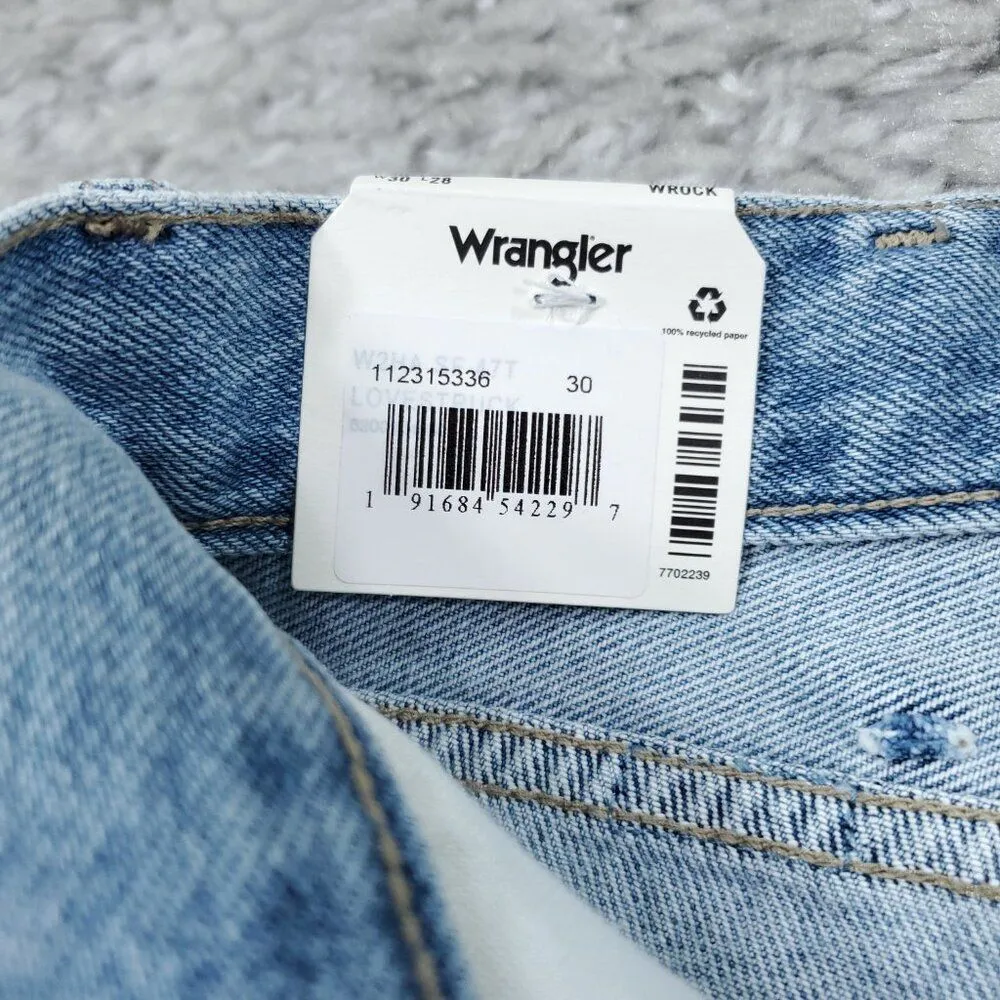 Wrangler Wrock 672 High Rise Kick Flare Jeans Light Wash Blue Cowgirl Size 30x28 - Image 7