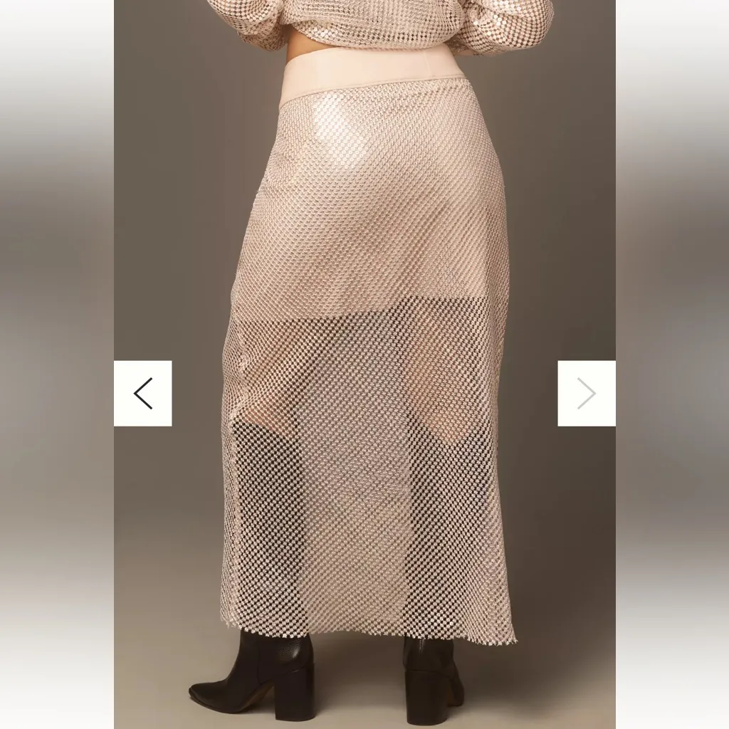 Pilcro Chainmail Column Maxi Skirt - Image 13