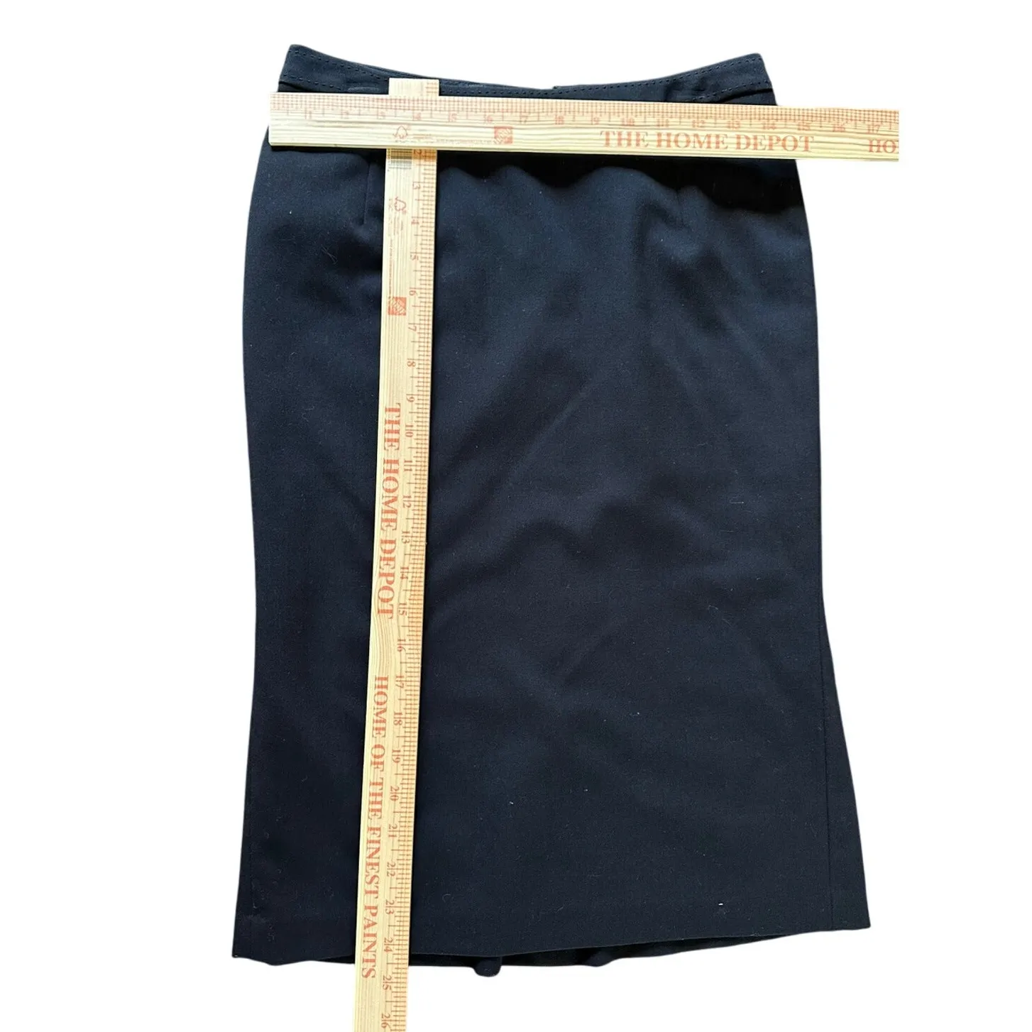 H&M Black Pencil Skirt Women’s Size 4 EUR 34 Lined Work Office Career Formal - Image 3