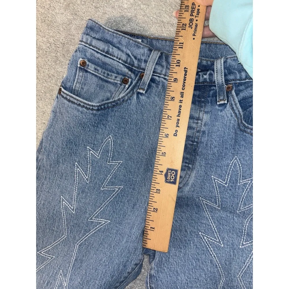 Levi's Del Norte Flame Jeans 501 Skinny 26x28 Cotton Button Premium Boot Western - Image 9