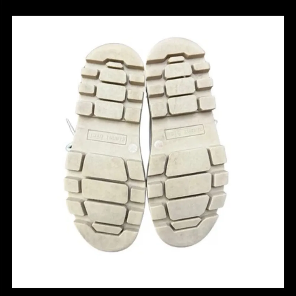 Gianni Bini Women’s High Top Sneakers Boots Sz 7M | Chunky Lug Sole Cream Beige - Image 9
