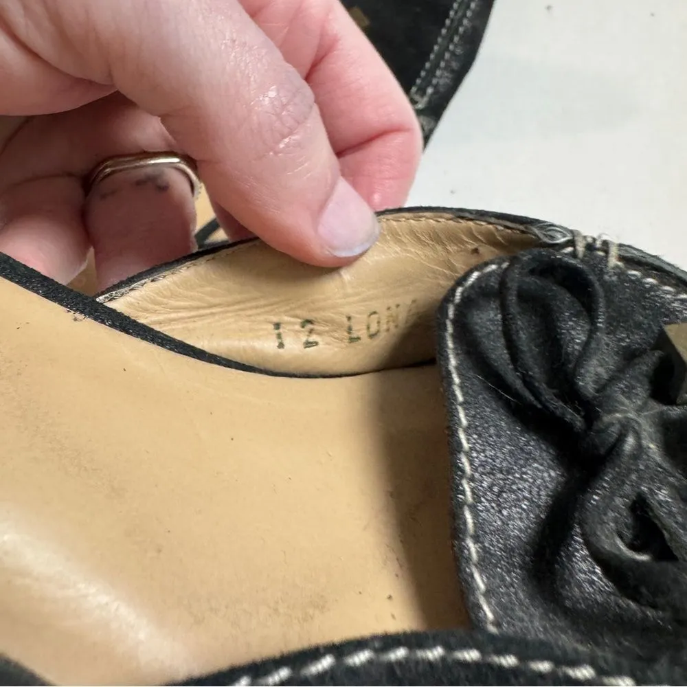 Donald J Pliner "Lona" Black Pointed Square Toe Slides Mules w Heels 8.5 - Image 5