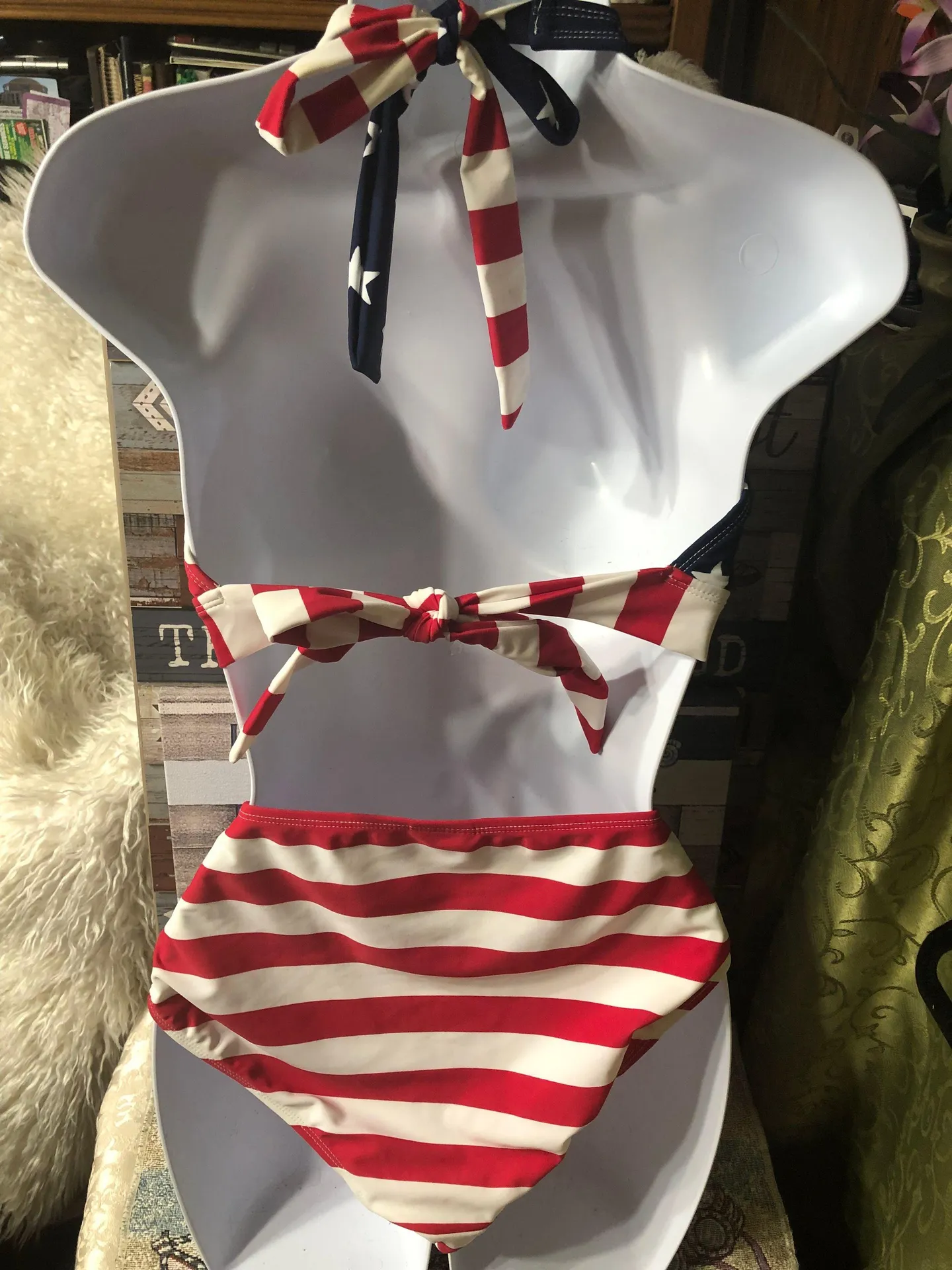 Faded Glory New Patriotic “‘ “ Bathing Suit - Image 2