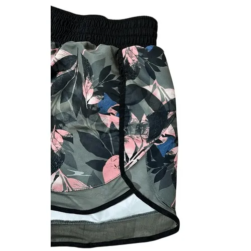 Crane 700817 Green Floral Performance Running Shorts w/Liner XLARGE‎ Sportswear Size XL - Image 3