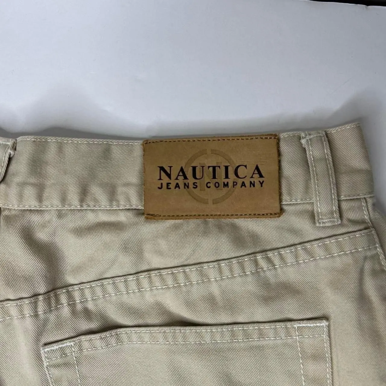 vintage Y2K 2000s retro  Nautica beige cargo khaki shorts 6 - Image 7